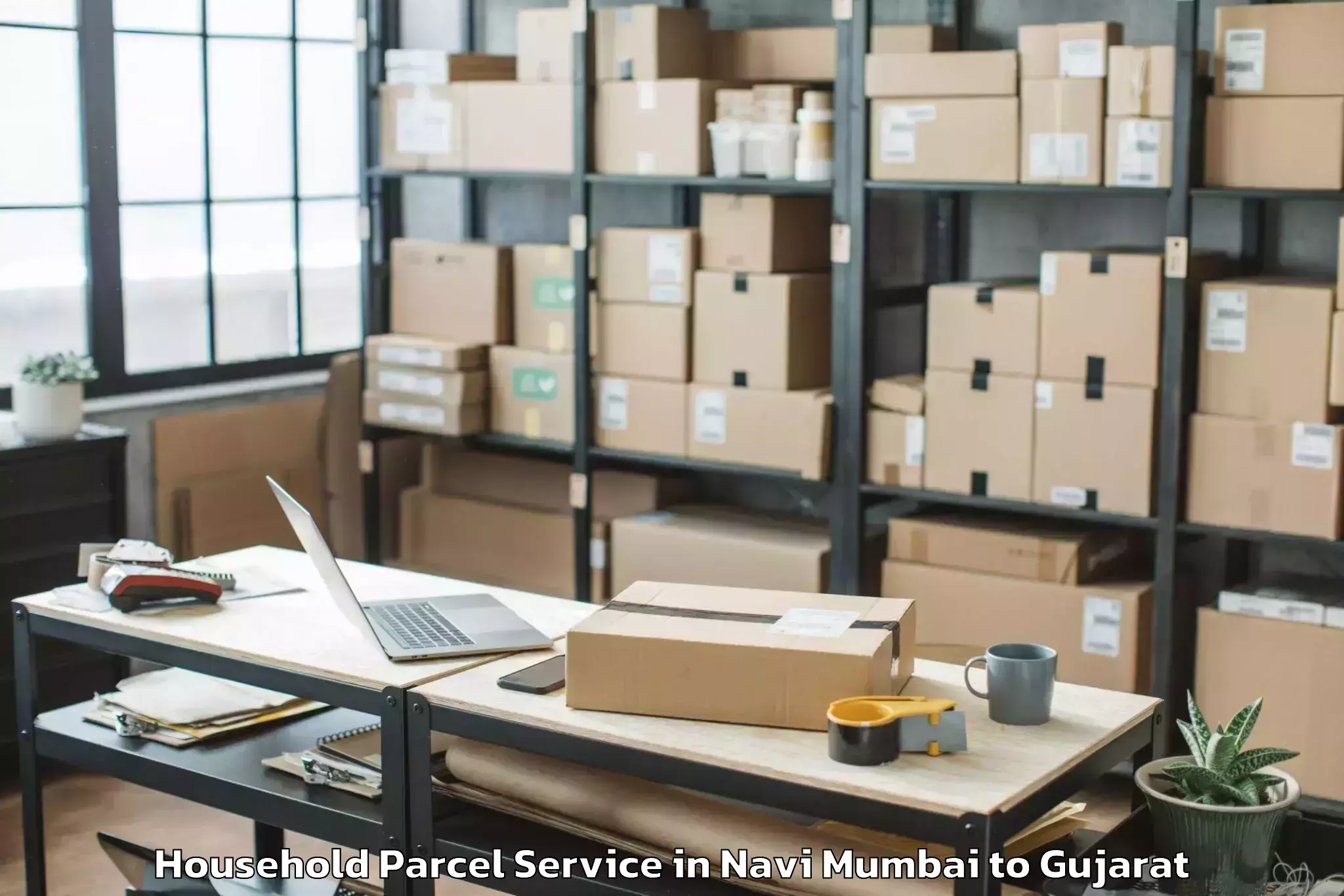 Affordable Navi Mumbai to Gujarat Vidyapith Ahmedabad Household Parcel